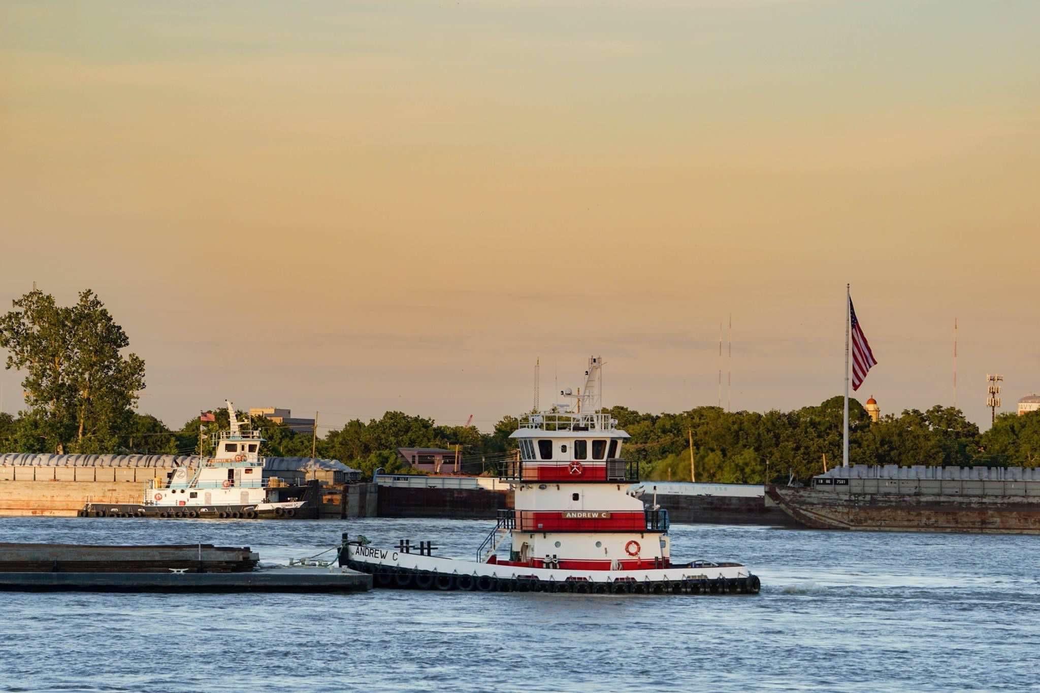 M/V Andrew C, golden hour